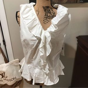 ▪️Ralph Lauren Ruffled Blouse